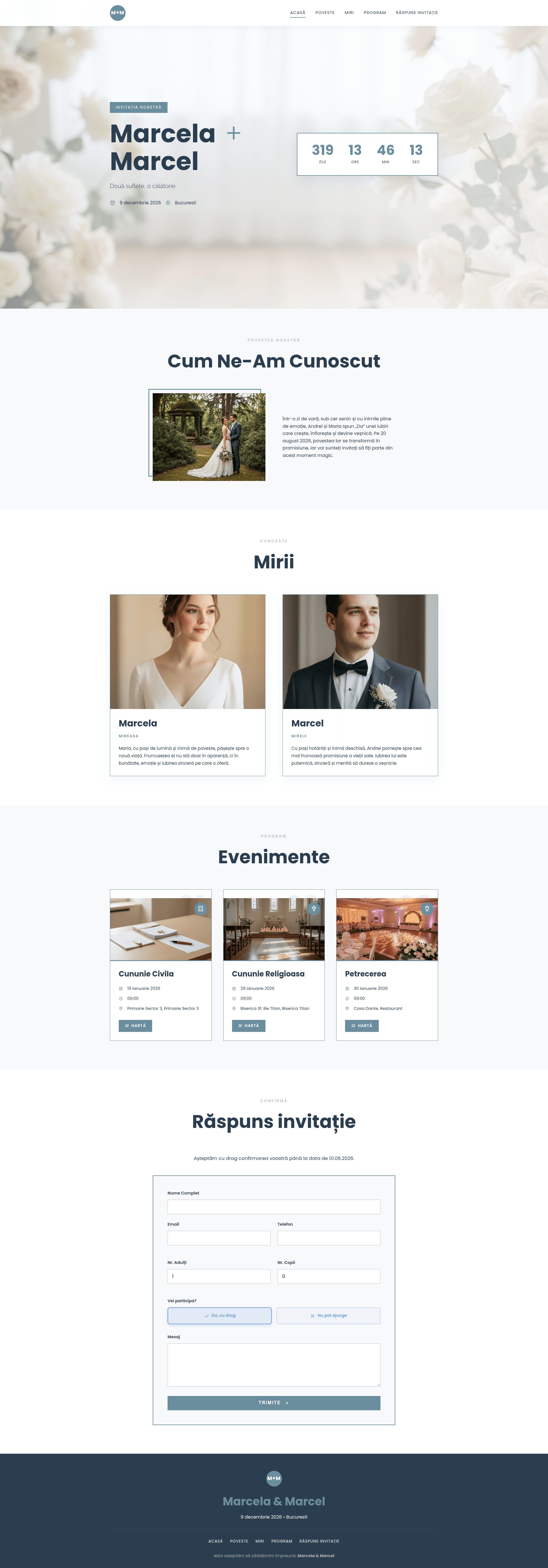 Invitație Digitală Wedline